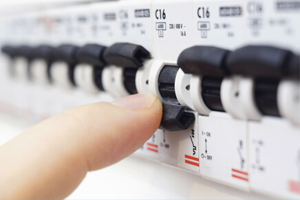 Electrician working